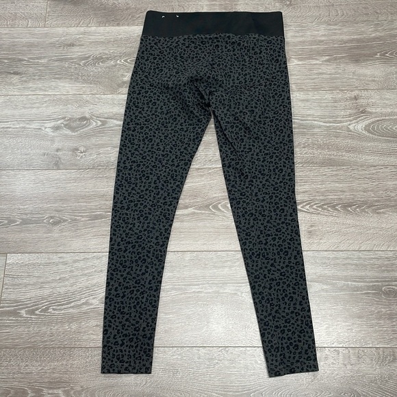 Loft Leopard Animal Print Ponte Mid Rise Leggings Wide Elastic Waistband S - Picture 13 of 13